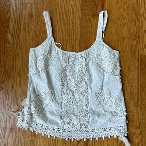 Odd Molly Ivory Lace Tank Top